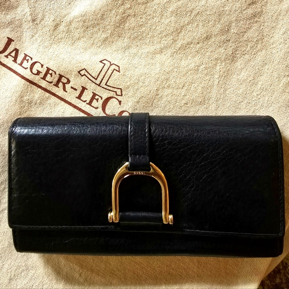 Gucci EUC Black Abbey Continental Wallet with COA - Picture 1 of 12